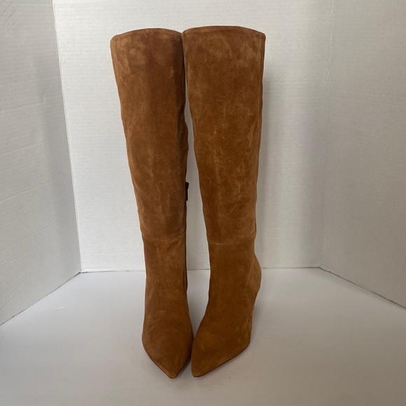 Vince Women's Farida Pointed Toe Boots Knee High Suede/Leather Size 5 - Picture 4 of 10